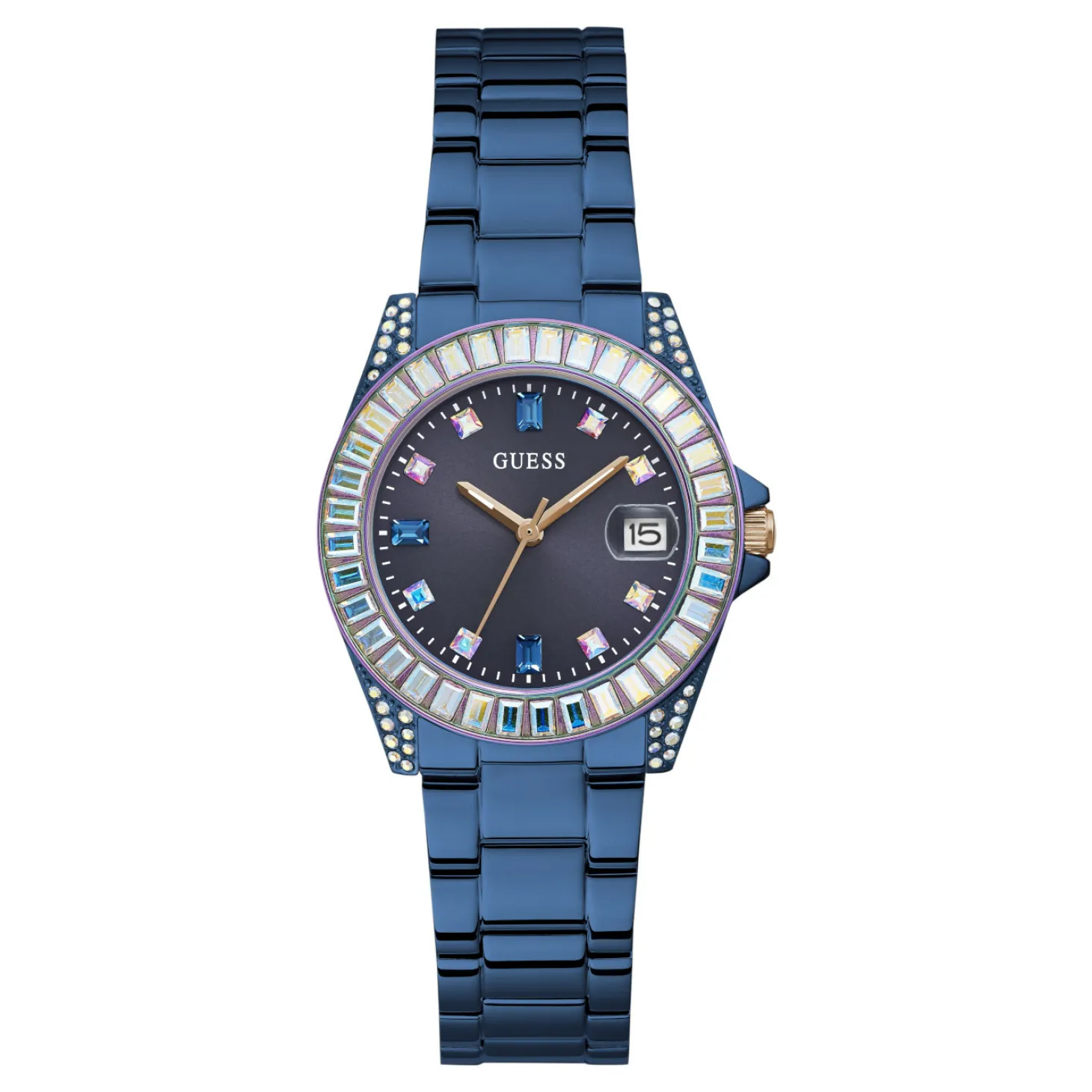 Guess Damen Armbanduhr Work Life Opaline Marine GW0475L2 34 mm