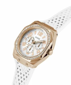 Guess Damen Armbanduhr ZEST Multifunktion weiß, roségold 39 mm GW0694L3