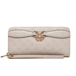 Guess Damen Geldbörse Arlena SLG Zip Around Taupe SWPG9336460TPG