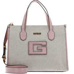 Guess Damen Handtasche G Status Tote Natural / Light Rose HWWK9198220NLR