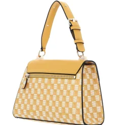 Guess Damen Handtasche Hallie Geometric Print Gelb HWJT8740200YWL