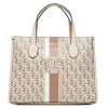 Guess Damen Handtasche Silvana G Cube Logo Beige / Multicolor HWSC8665220MTG
