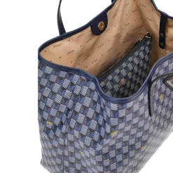 Guess Damen Maxi Shopper Vikky Geometrisch Blau HWJT9318290BUG