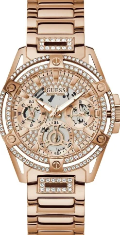 Guess Damen Multifunkion Armbanduhr Queen rosegold 40 mm GW0464L3