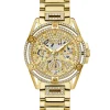 Guess Damen Multifunkion Armbanduhr Queen gold 40 mm GW0464L2