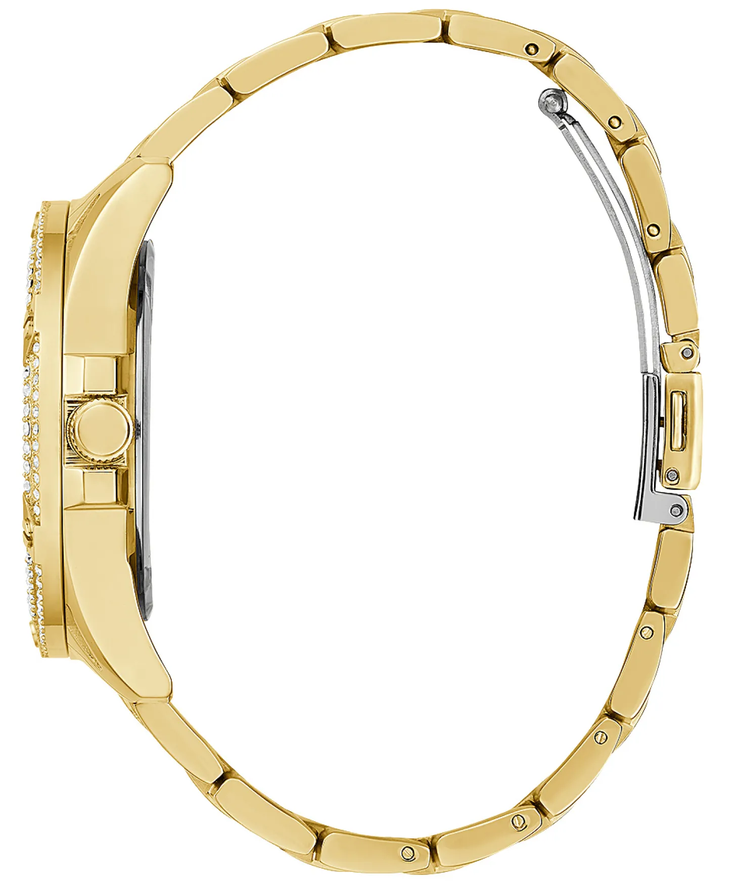 Guess Damen Multifunkion Armbanduhr Queen gold 40 mm GW0464L2