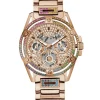 Guess Damen Multifunkion Armbanduhr Queen roségold, mehrfarbig 40 mm GW0464L5