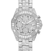 Guess Damen Multifunktionsuhr ICONIC 40th Anniversary Limited Edition Silber GW0812L1
