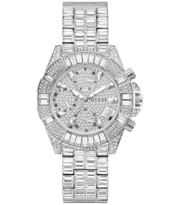 Guess Damen Multifunktionsuhr ICONIC 40th Anniversary Limited Edition Silber GW0812L1
