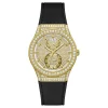 Guess Damen Multifunktionsuhr Princess schwarz/goldfarben GW0439L2 39 mm