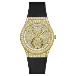Guess Damen Multifunktionsuhr Princess schwarz/goldfarben GW0439L2 39 mm