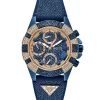 GUESS Damen Multifunktionsuhr ICONIC 40TH GW0813L1 Blau