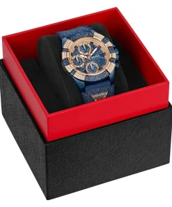 GUESS Damen Multifunktionsuhr ICONIC 40TH GW0813L1 Blau