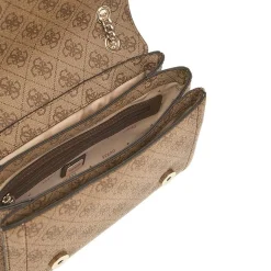 Guess Damen Umhängetasche Noelle Logo Mini Braun HWBG7879790LGW