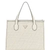 Guess Handtasche Damen Silvana Flechtoptik Bone HWWW8665220-BON