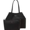 GUESS Handtasche Damen Vikky II Large 2 in 1 Tote Schwarz HWBG9318290‑BLA