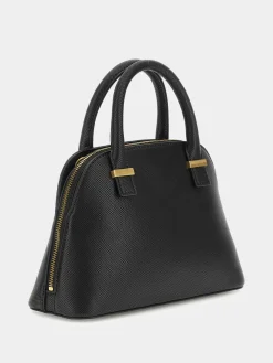 GUESS Handtasche Unisex Lassie Girlfriend Dome Satchel Schwarz HWVA9231050‑BLA