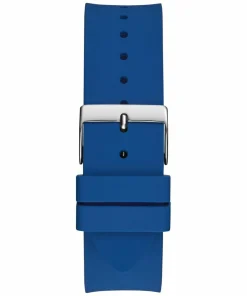 Guess Herren Armbanduhr REPUTATION blau, silber 44 mm GW0726G1