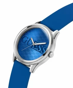 Guess Herren Armbanduhr REPUTATION blau, silber 44 mm GW0726G1