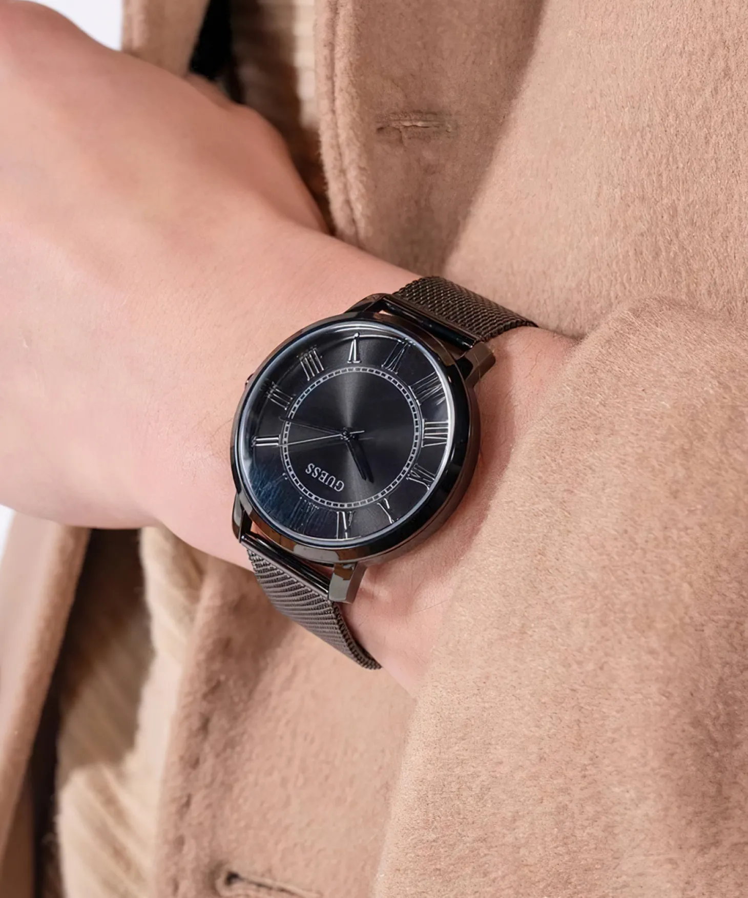 GUESS Herren Analog-Uhr TUCKER GW0832G2 Schwarz