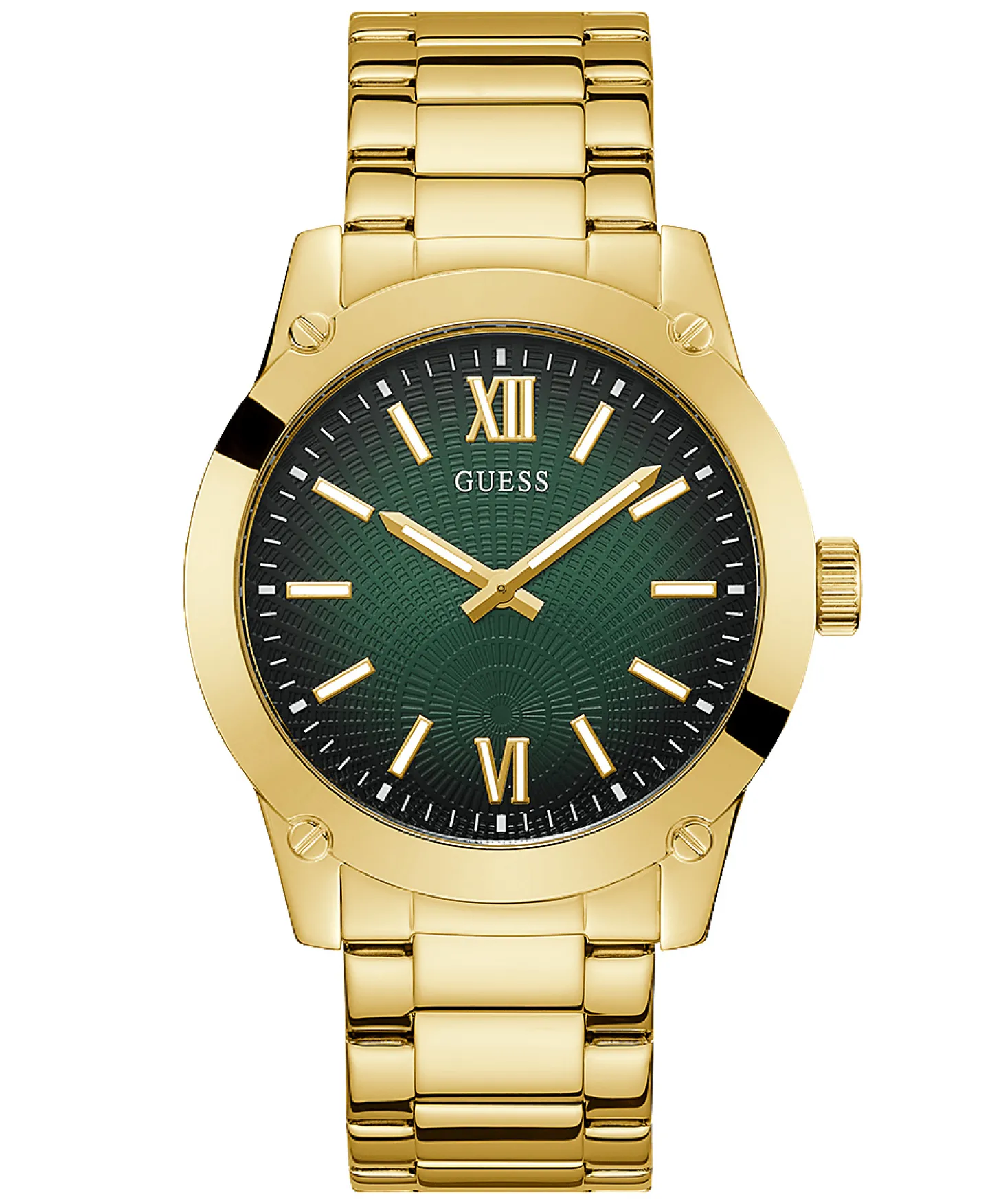 Guess Herren Armbanduhr 44 mm Armband Edelstahl GW0574G2