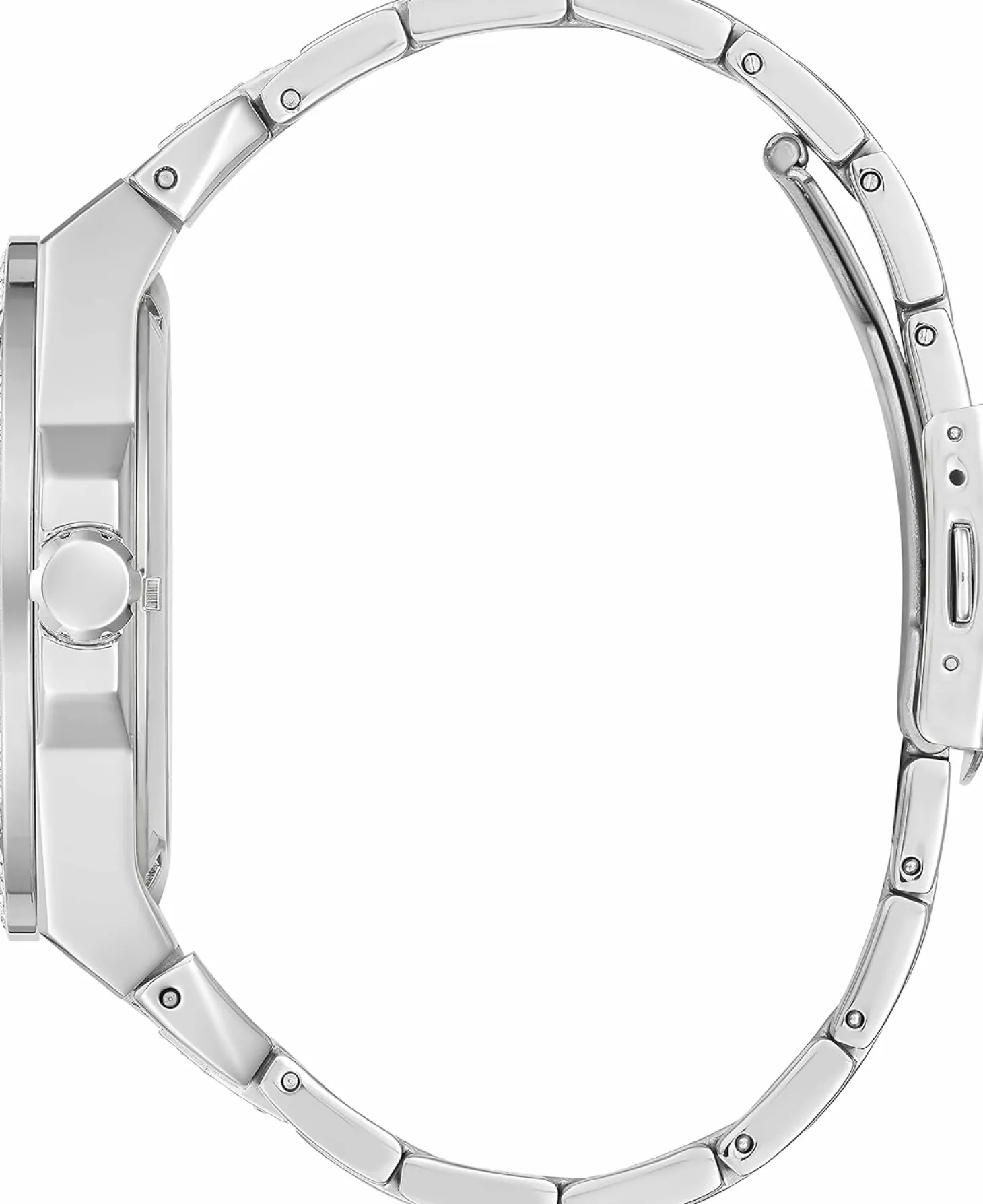 Guess Herren Armbanduhr Big Reveal Armband Edelstahl silber GW0323G1