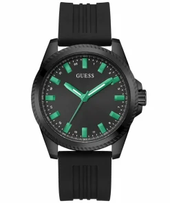 Guess Herren Armbanduhr Champ 44 mm schwarz, grün GW0639G4