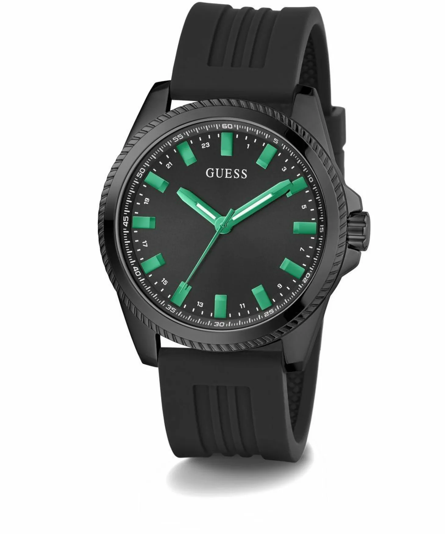 Guess Herren Armbanduhr Champ 44 mm schwarz, grün GW0639G4