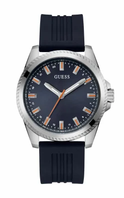 Guess Herren Armbanduhr Champ 44 mm navy, silber GW0639G1