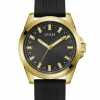 Guess Herren Armbanduhr Champ 44 mm schwarz, gold GW0639G2