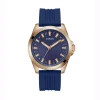 Guess Herren Armbanduhr Champ 44 mm blau, rosegold GW0639G3