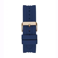 Guess Herren Armbanduhr Champ 44 mm blau, rosegold GW0639G3