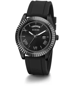 Guess Herren Armbanduhr CONNOISSEUR 42 mm Armband Silikon GW0335G1