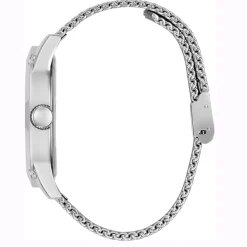 Guess Herren Armbanduhr Crescent silber, schwarz 44 mm GW0629G1