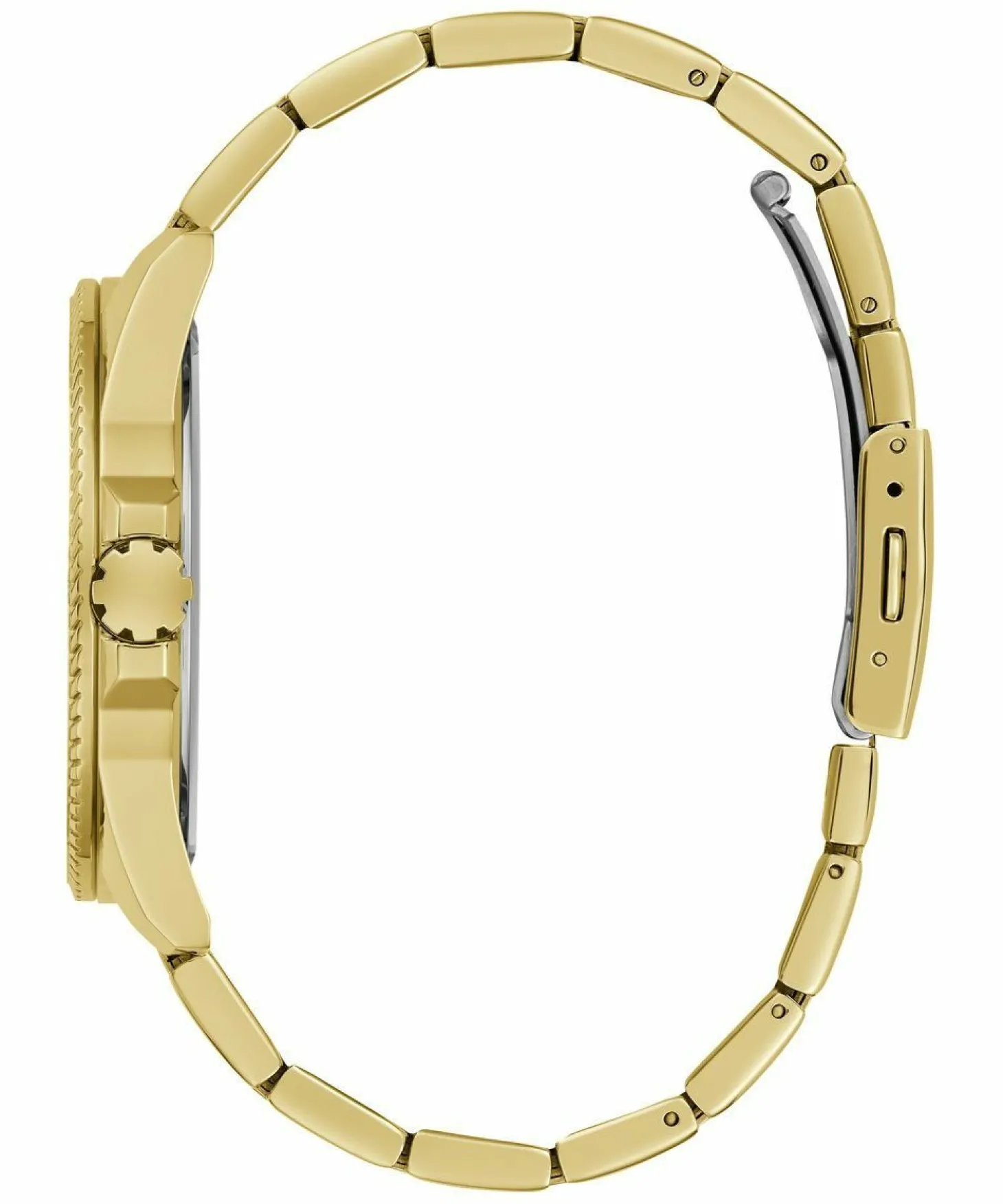 Guess Herren Armbanduhr CHAMP gold, blau 44 mm GW0718G2
