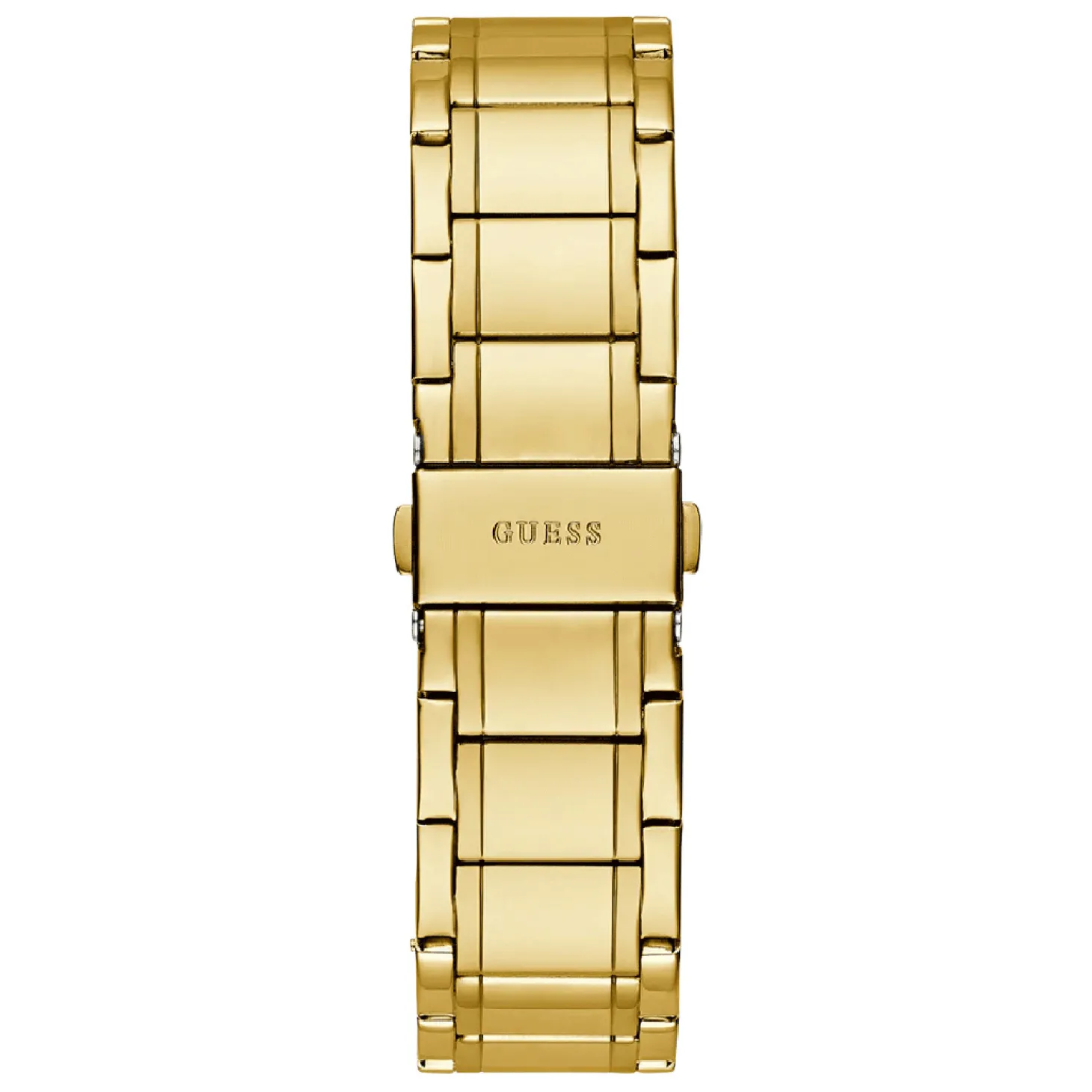 Guess Herren Armbanduhr Dex 44 mm gold, grün GW0626G2