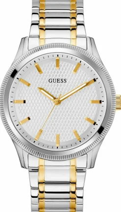 Guess Herren Armbanduhr Dex 44 mm silber, gold GW0626G4