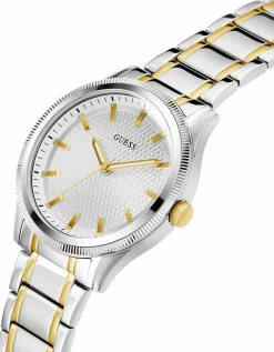 Guess Herren Armbanduhr Dex 44 mm silber, gold GW0626G4