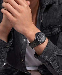 Guess Herren Armbanduhr Emperor  42 mm Armband Edelstahl GW0573G3