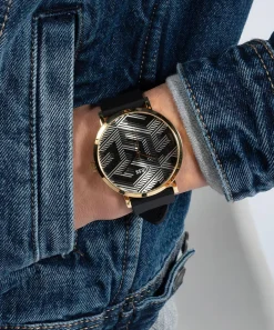 Guess Herren Armbanduhr G BOSSED in Schwarz und Goldton 44 mm GW0625G2