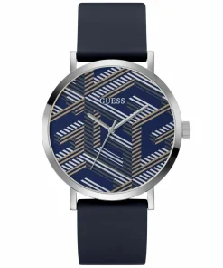 Guess Herren Armbanduhr G BOSSED 44 mm blau, silber GW0626G1