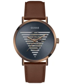 Guess Herren Armbanduhr Idol 44 mm Armband Leder GW0503G4