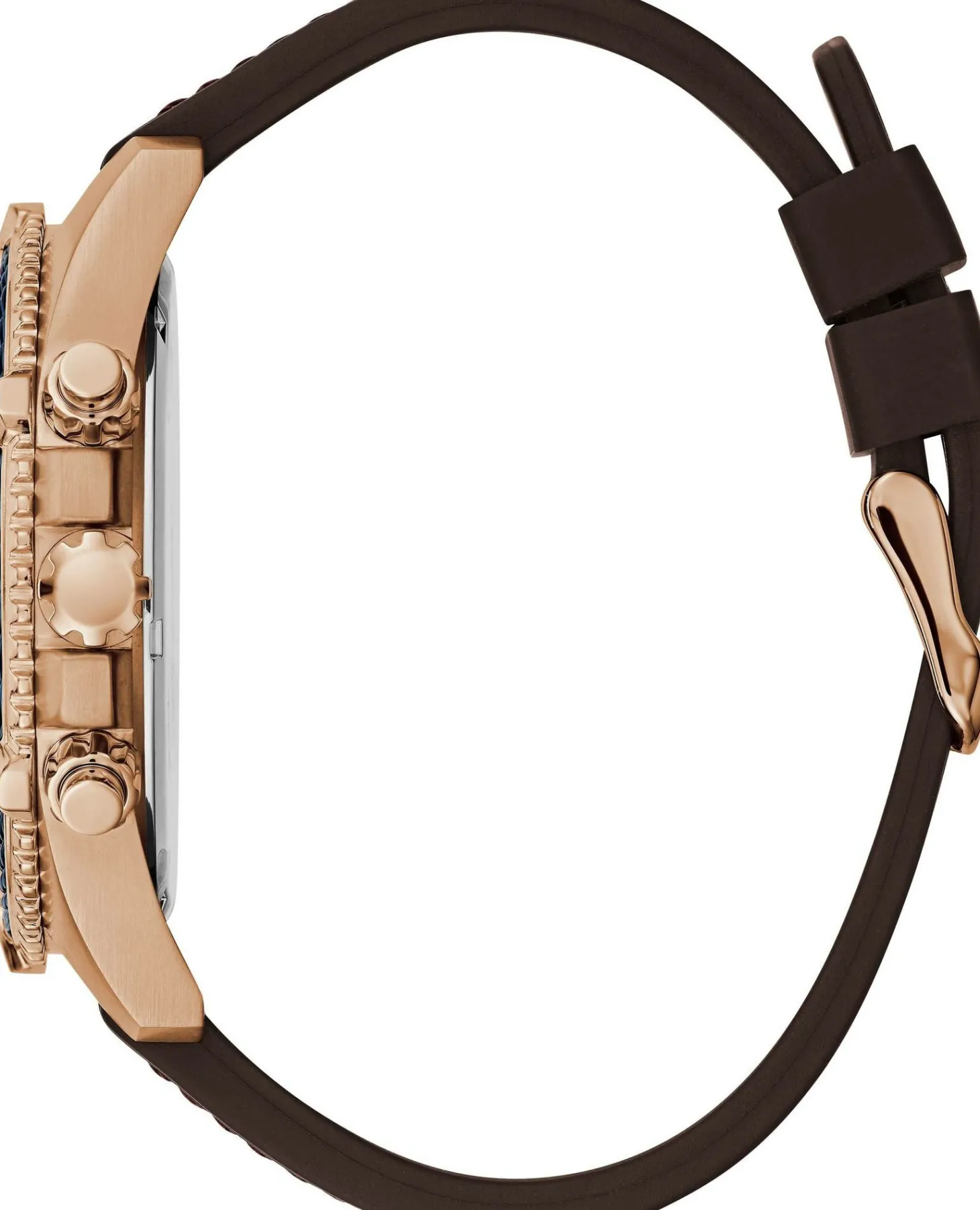 Guess Herren Armbanduhr Leder armband braun 48 mmGW0053G4