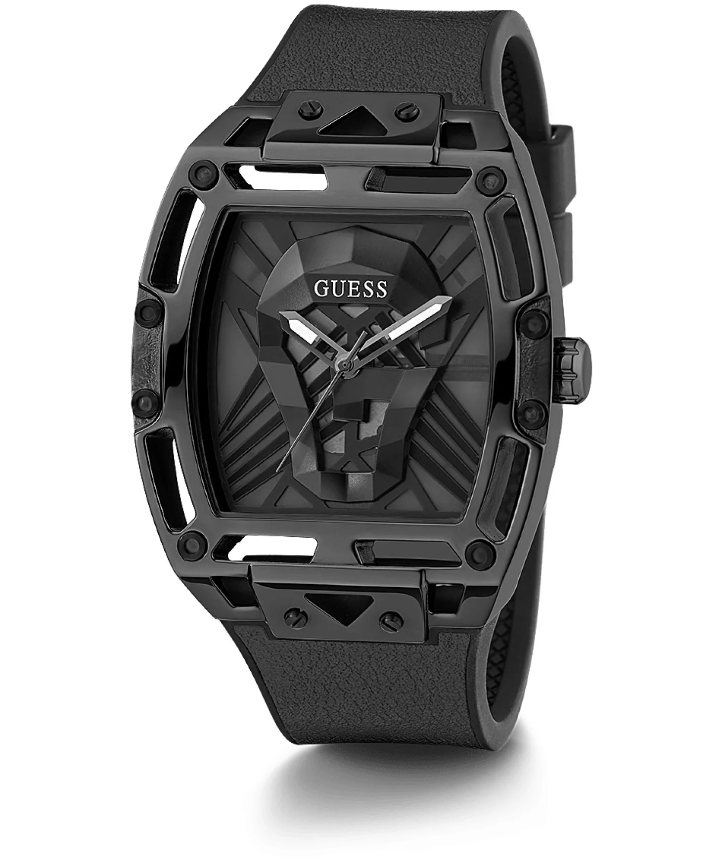 Guess Herren Armbanduhr Legend schwarz GW0500G2 44mm