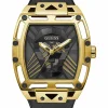 Guess Herren Armbanduhr Legend gold/schwarz GW0500G1 44mm