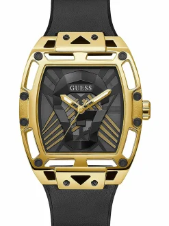 Guess Herren Armbanduhr Legend gold/schwarz GW0500G1 44mm