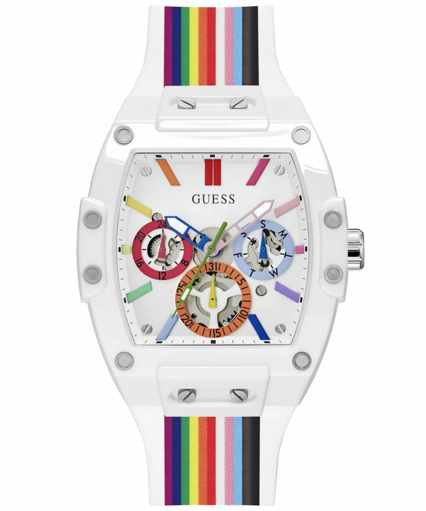 Guess Herren Armbanduhr Multifunktionsuhr Phoenix mehrfarbig 43 mm GW0720G1