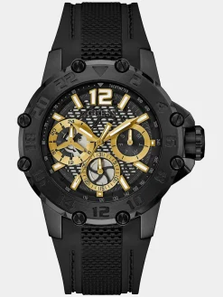 Guess Herren Armbanduhr Multifunktionsuhr Contender schwarz GW0640G2