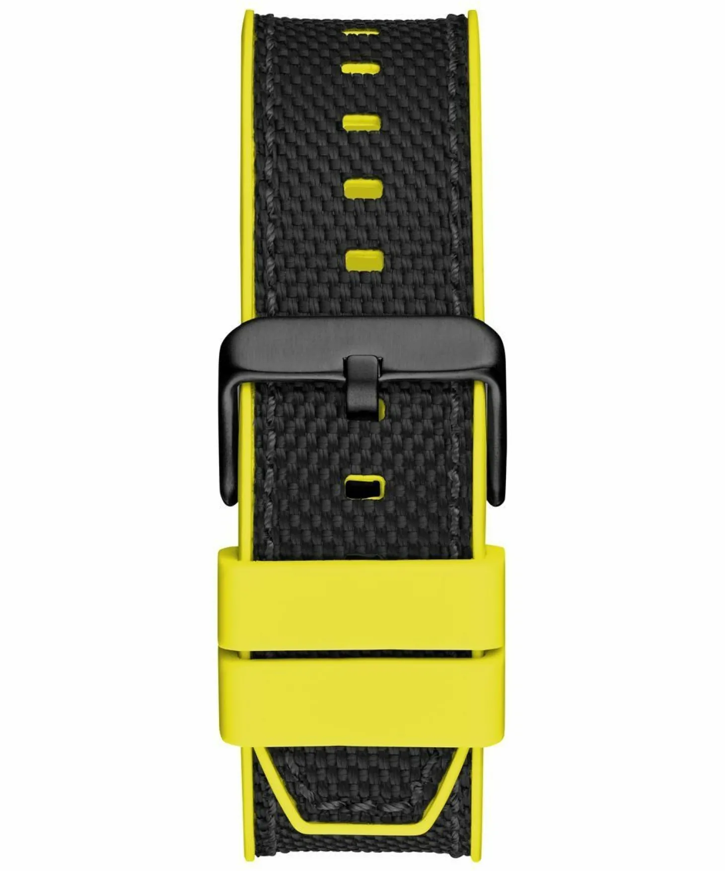 Guess Herren Armbanduhr MASTERPIECE Multifunktion schwarz, gelb 47 mm GW0713G2