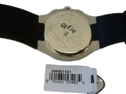 Guess Herren Armbanduhr Multifunktion Headline schwarz, silber 42 mm GW0571G1